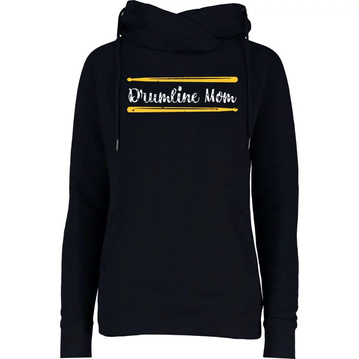 Funny Women Drum Lover Gift DrumLine Mom Womens Funnel Neck Pullover Hood