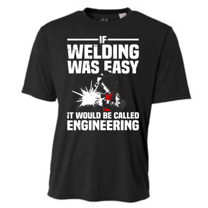 Funny Welding Design Welder Weld Welding Lover Cooling Performance Crew T-Shirt