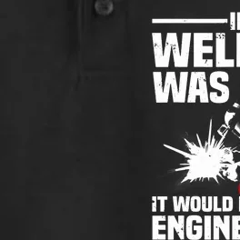 Funny Welding Design Welder Weld Welding Lover Dry Zone Grid Performance Polo