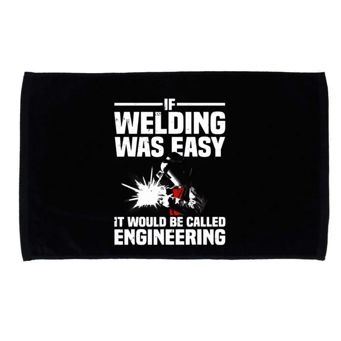 Funny Welding Design Welder Weld Welding Lover Microfiber Hand Towel