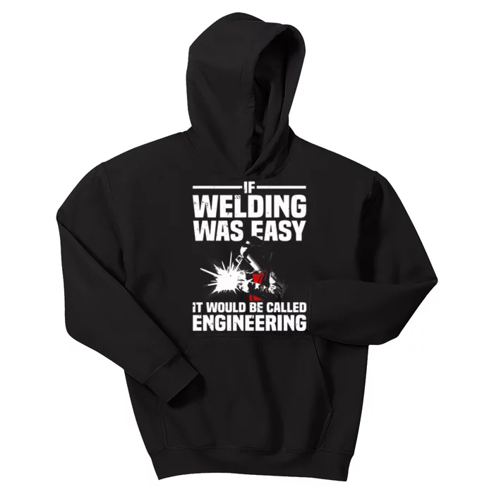 Funny Welding Design Welder Weld Welding Lover Kids Hoodie