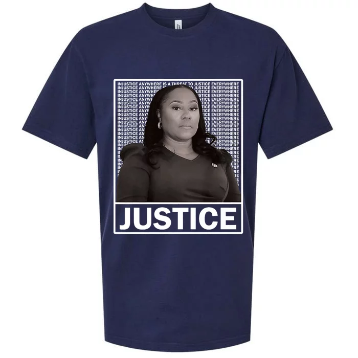 Fani Willis District Attorney Seeks Justice Sueded Cloud Jersey T-Shirt