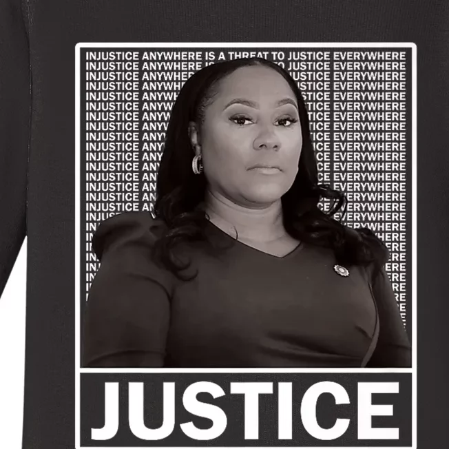 Fani Willis District Attorney Seeks Justice Baby Long Sleeve Bodysuit