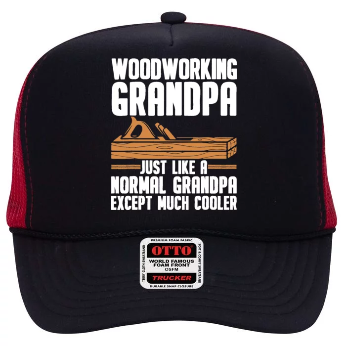 Funny Woodworking Design For Dad Grandpa Woodworkers High Crown Mesh Trucker Hat