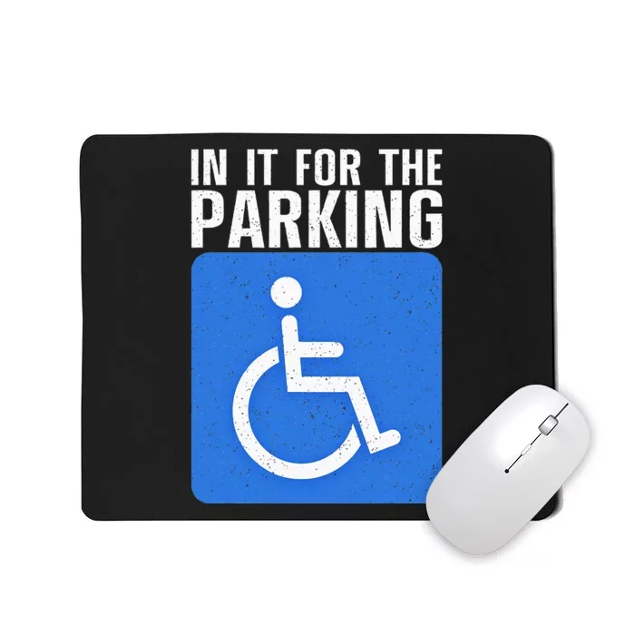 Funny Wheelchair Design For Disability Handicapped Mousepad