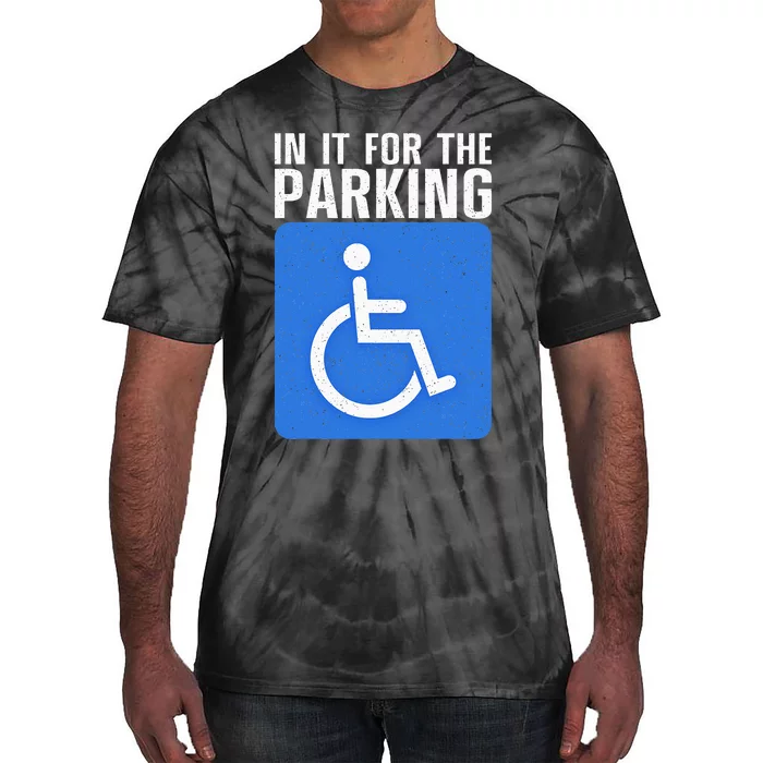 Funny Wheelchair Design For Disability Handicapped Tie-Dye T-Shirt