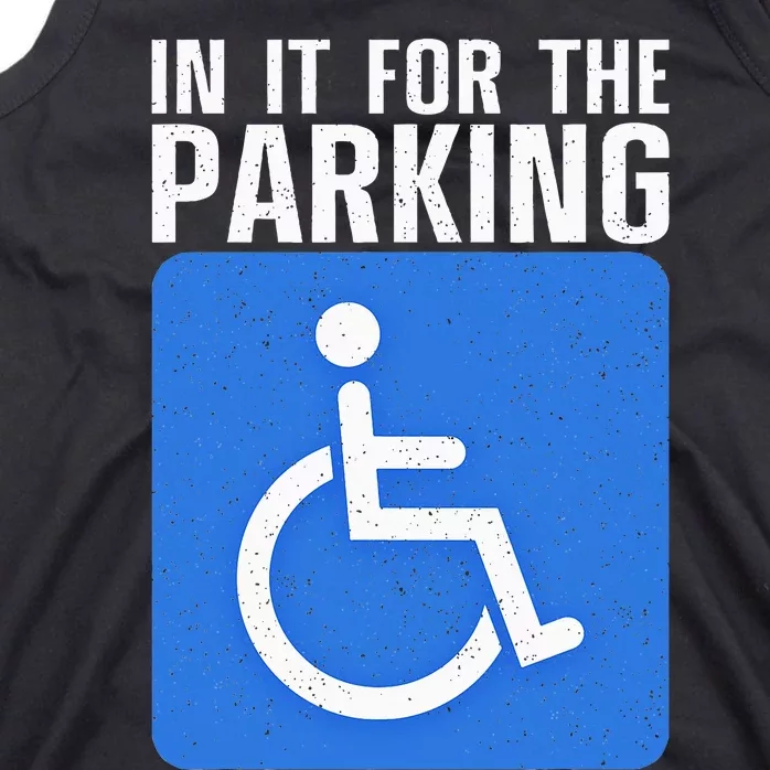 Funny Wheelchair Design For Disability Handicapped Tank Top