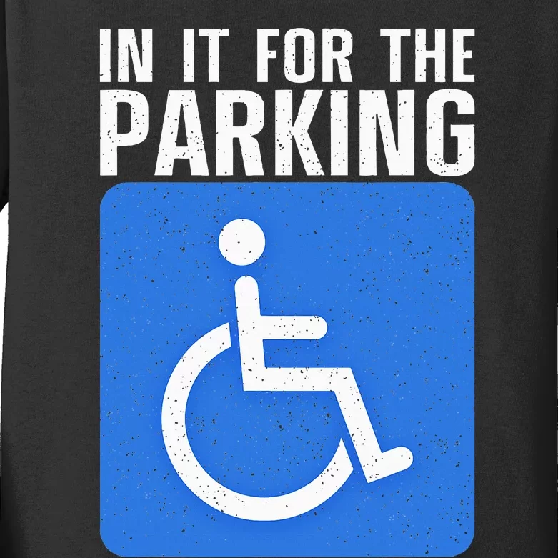 Funny Wheelchair Design For Disability Handicapped Kids Long Sleeve Shirt