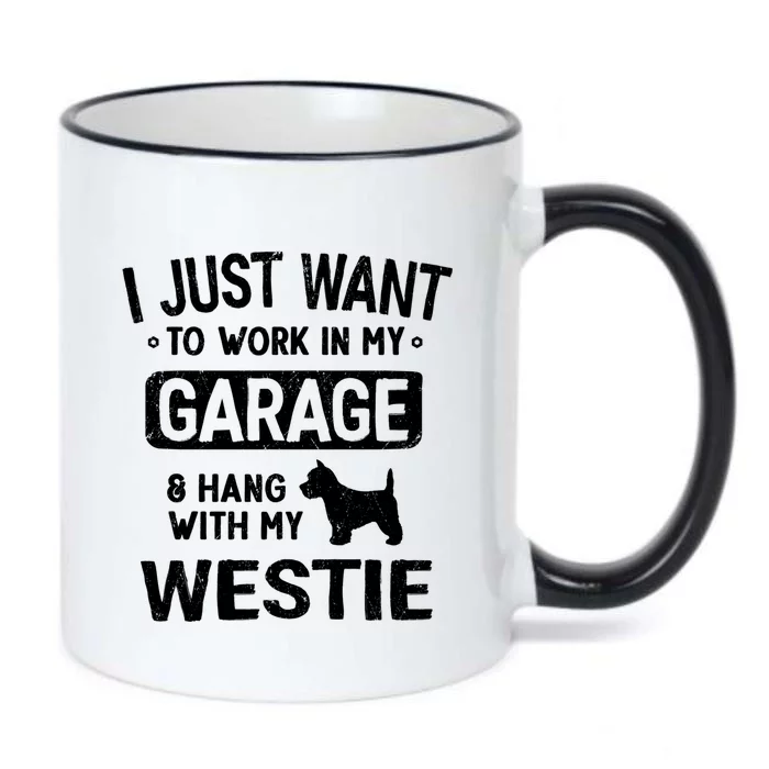 Funny Westie Dad Garage Hang With Gift Black Color Changing Mug