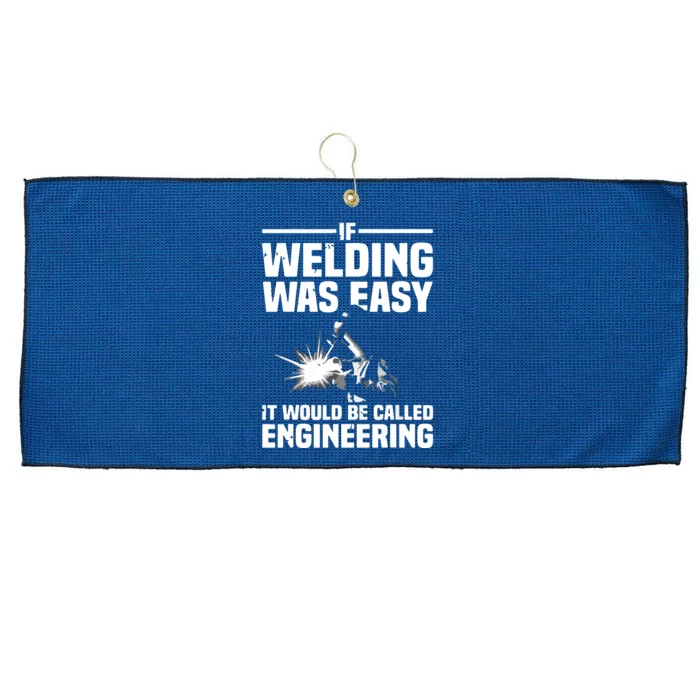 Funny Welding Design For Women Welder Weld Welding Lover Large Microfiber Waffle Golf Towel