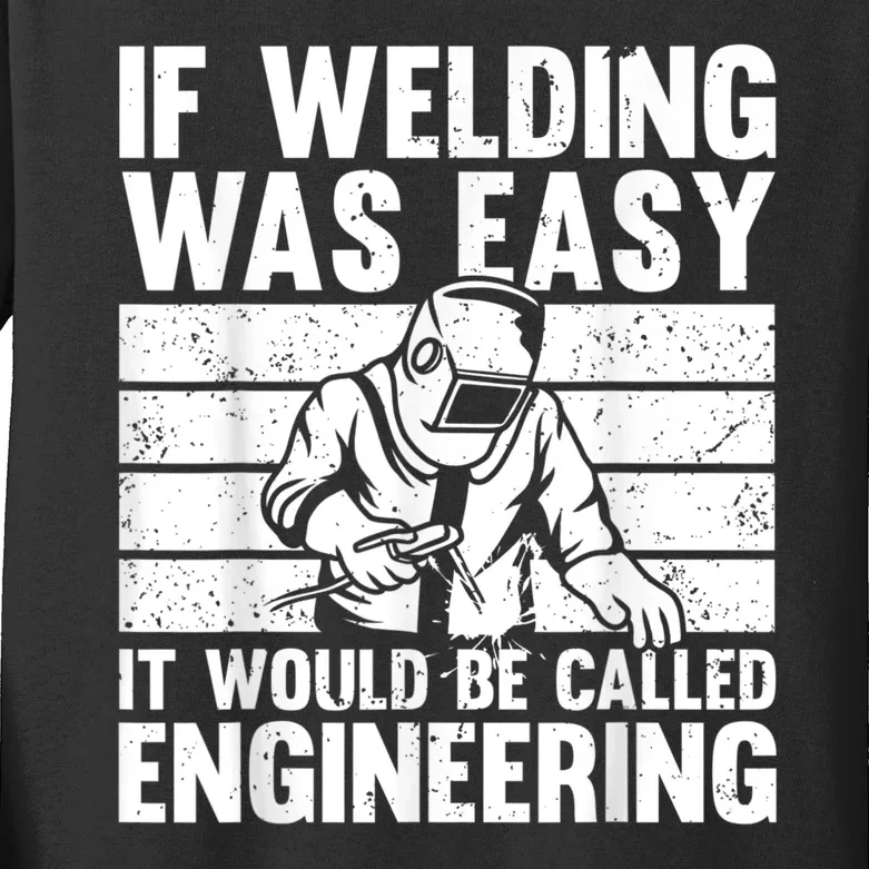 Funny Welding Design For Men Women Welder Weld Welding Lover Kids Long Sleeve Shirt