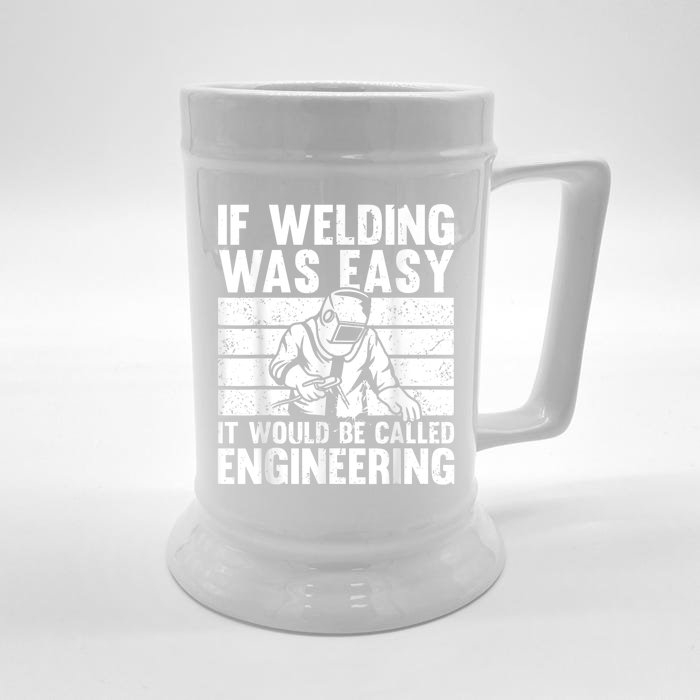 Funny Welding Design For Men Women Welder Weld Welding Lover Front & Back Beer Stein