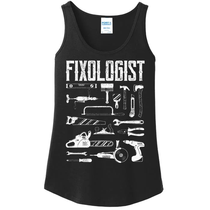 Funny Woodworker DIY Craftsman Fixologist Carpenter Ladies Essential Tank