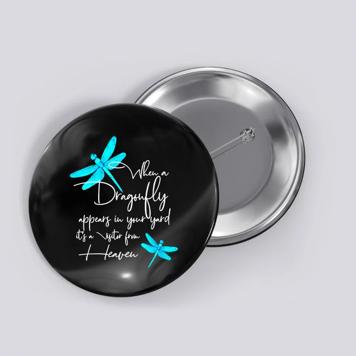 Funny Womens Dragonfly Spiritual Faith Dragonflies Lovers Button