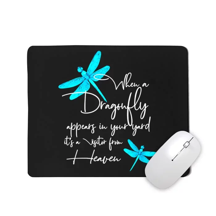 Funny Womens Dragonfly Spiritual Faith Dragonflies Lovers Mousepad