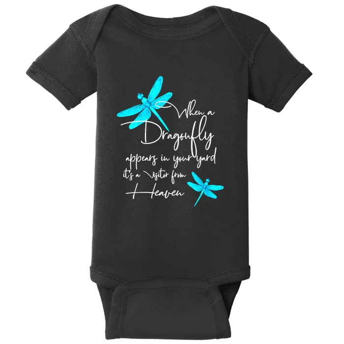 Funny Womens Dragonfly Spiritual Faith Dragonflies Lovers Baby Bodysuit