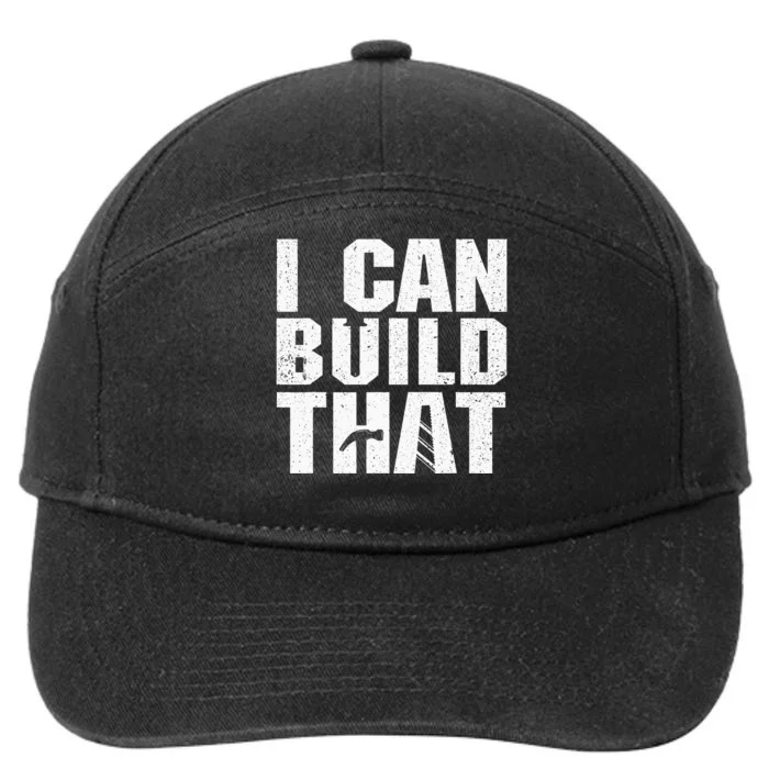 Funny Woodworking Design For Carpenter Wo Carpentry 7-Panel Snapback Hat