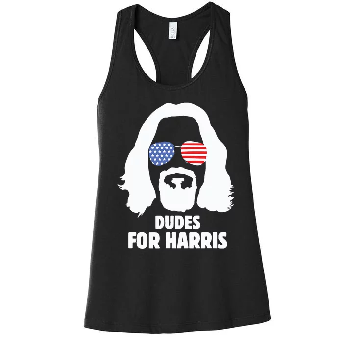 Funny White Dudes Apparel American Flag Sunglasses Women's Racerback Tank