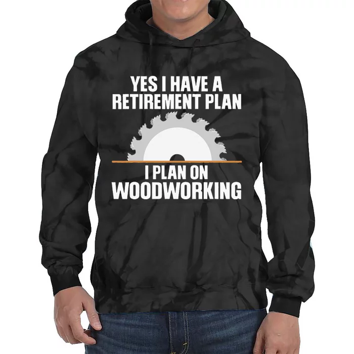 Funny Woodworking Design For Dad Carpenter Woodworker Tie Dye Hoodie