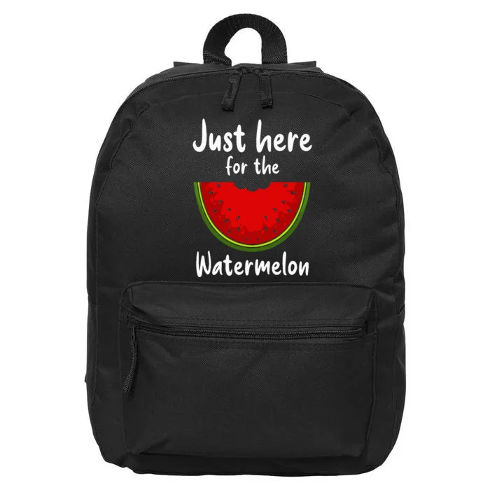 Funny Watermelon Design For  Watermelon Wedge Fruit 16 in Basic Backpack