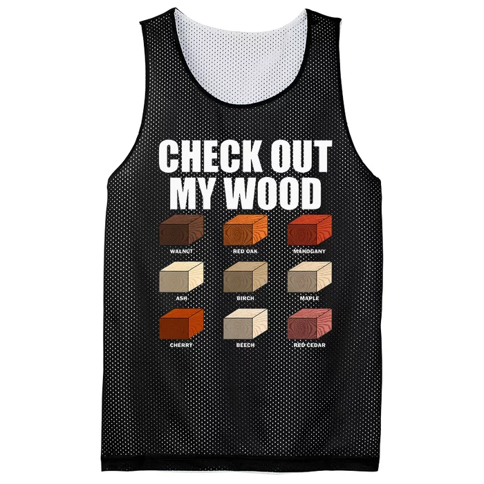 Funny Woodworking Design For Dad Woodwork Wood Carpentry Mesh Reversible Basketball Jersey Tank