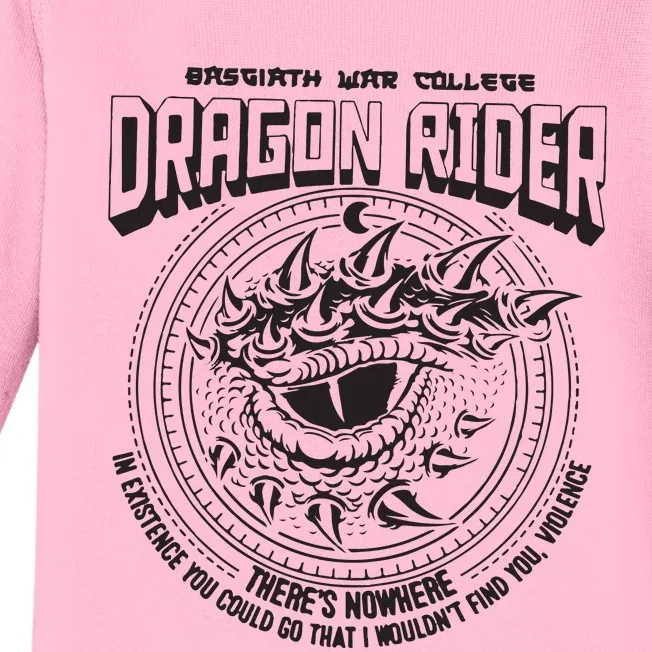 Fourth Wing Dragon Rider Rebecca Yarros Baby Long Sleeve Bodysuit