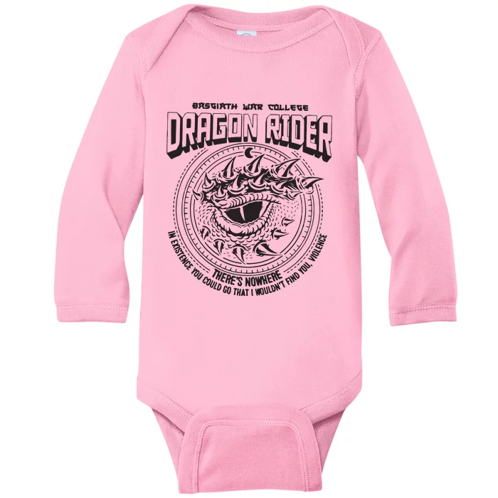 Fourth Wing Dragon Rider Rebecca Yarros Baby Long Sleeve Bodysuit