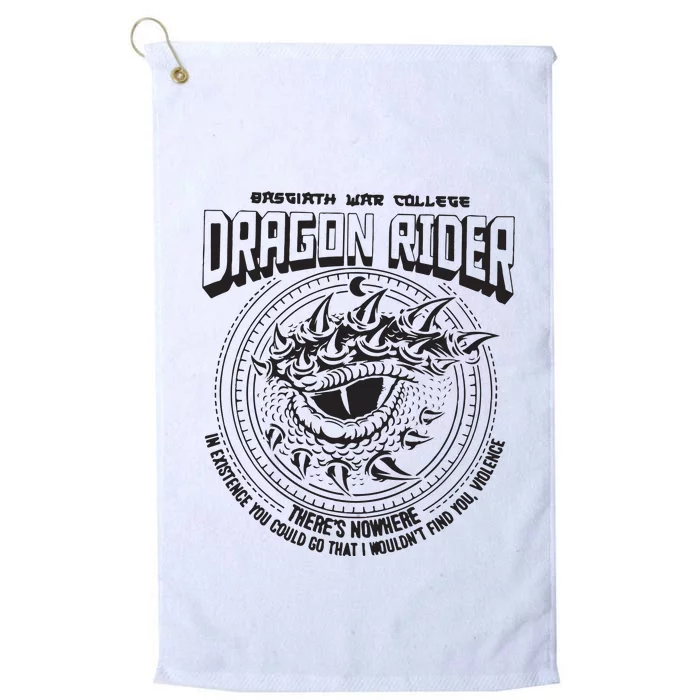 Fourth Wing Dragon Rider Rebecca Yarros Platinum Collection Golf Towel