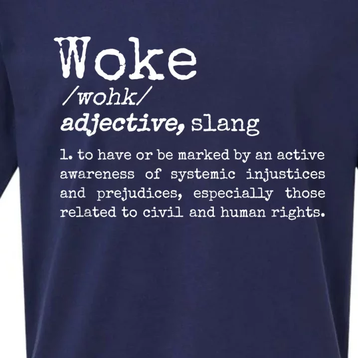 Funny Woke Dictionary Meaning Sueded Cloud Jersey T-Shirt