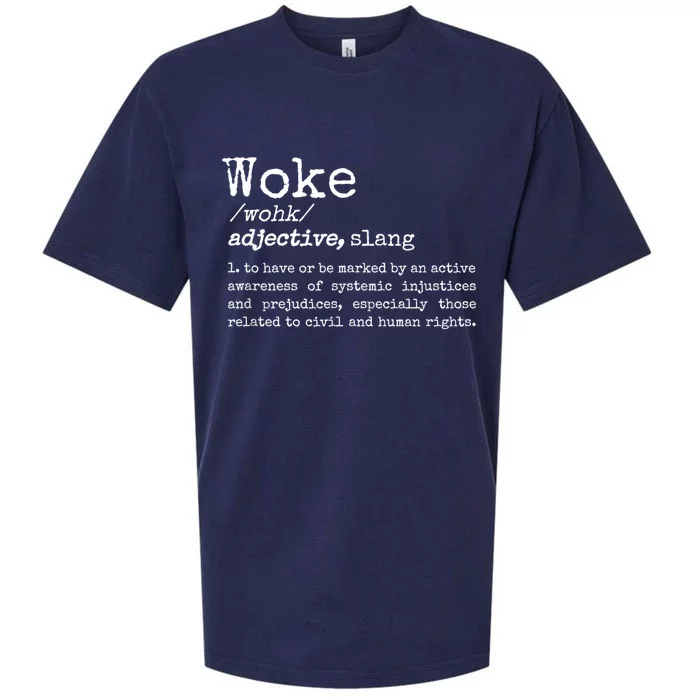 Funny Woke Dictionary Meaning Sueded Cloud Jersey T-Shirt