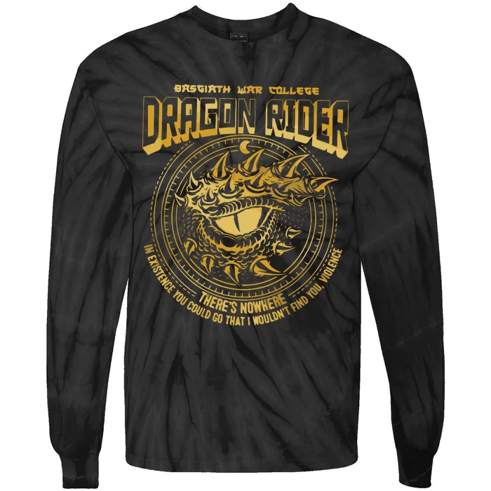 Fourth Wing Dragon Rider Rebecca Yarros Tie-Dye Long Sleeve Shirt