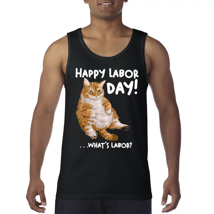 Funny Working Day Cat For Men And Women Tank Top