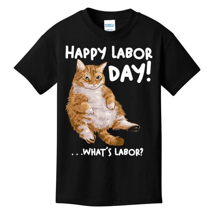 Funny Working Day Cat For Men And Women Kids T-Shirt