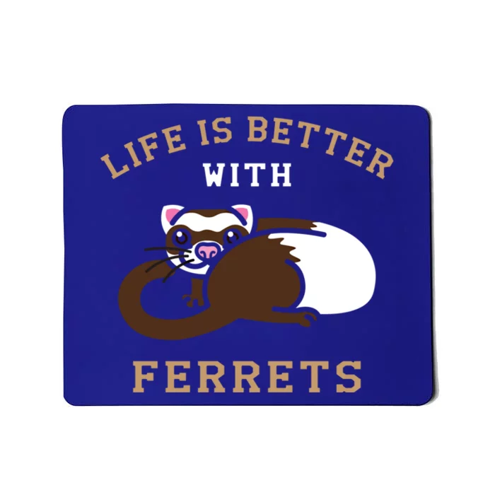 Ferret Whisperer European Polecat Wildlife Animal Lover Cute Gift Mousepad