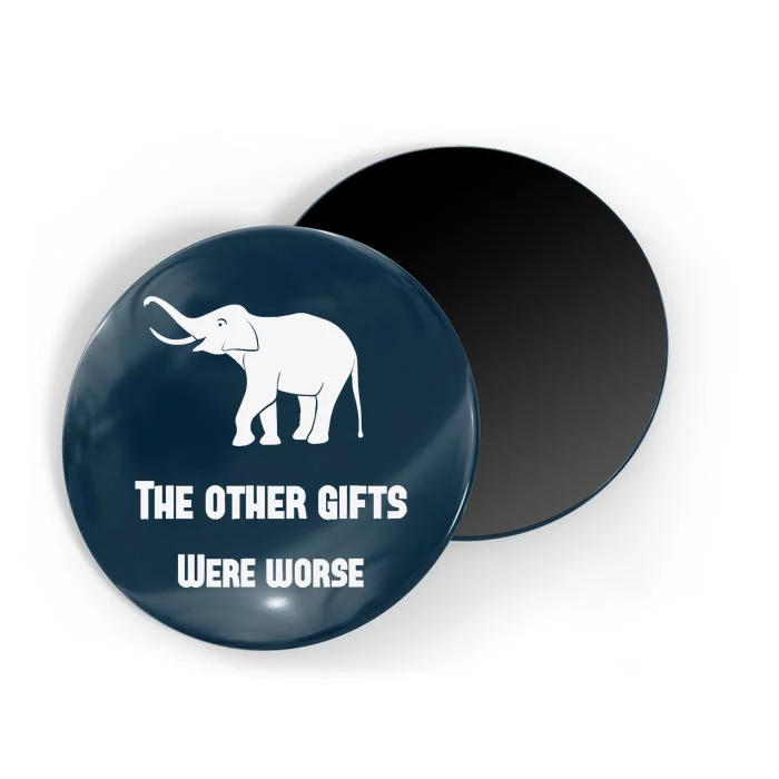 Funny White Elephant Gift Magnet