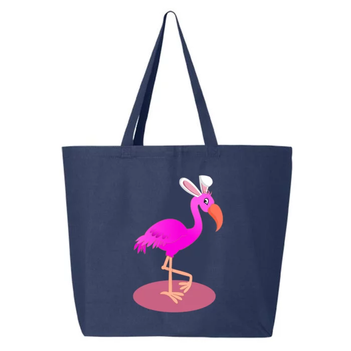 Flamingo With Easter Bunny Ears Cute Pink Bird Lover Gift 25L Jumbo Tote