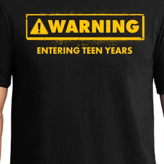 Funny Warning Entering Teen Years Pajama Set