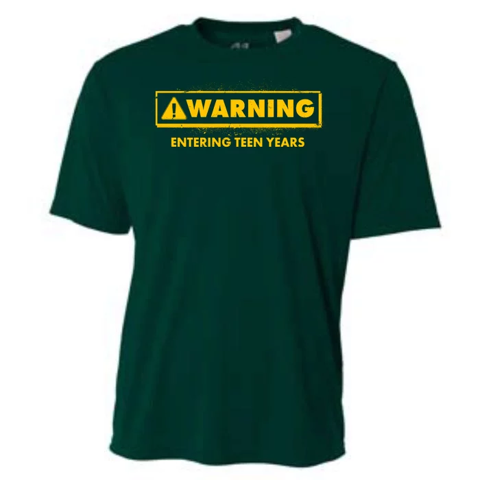 Funny Warning Entering Teen Years Cooling Performance Crew T-Shirt