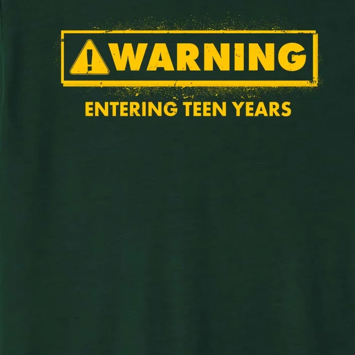 Funny Warning Entering Teen Years ChromaSoft Performance T-Shirt