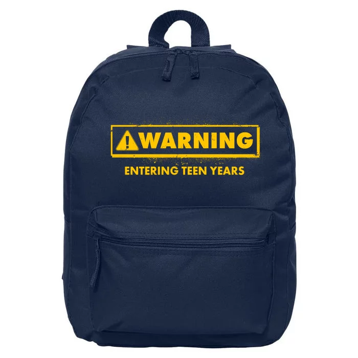 Funny Warning Entering Teen Years 16 in Basic Backpack