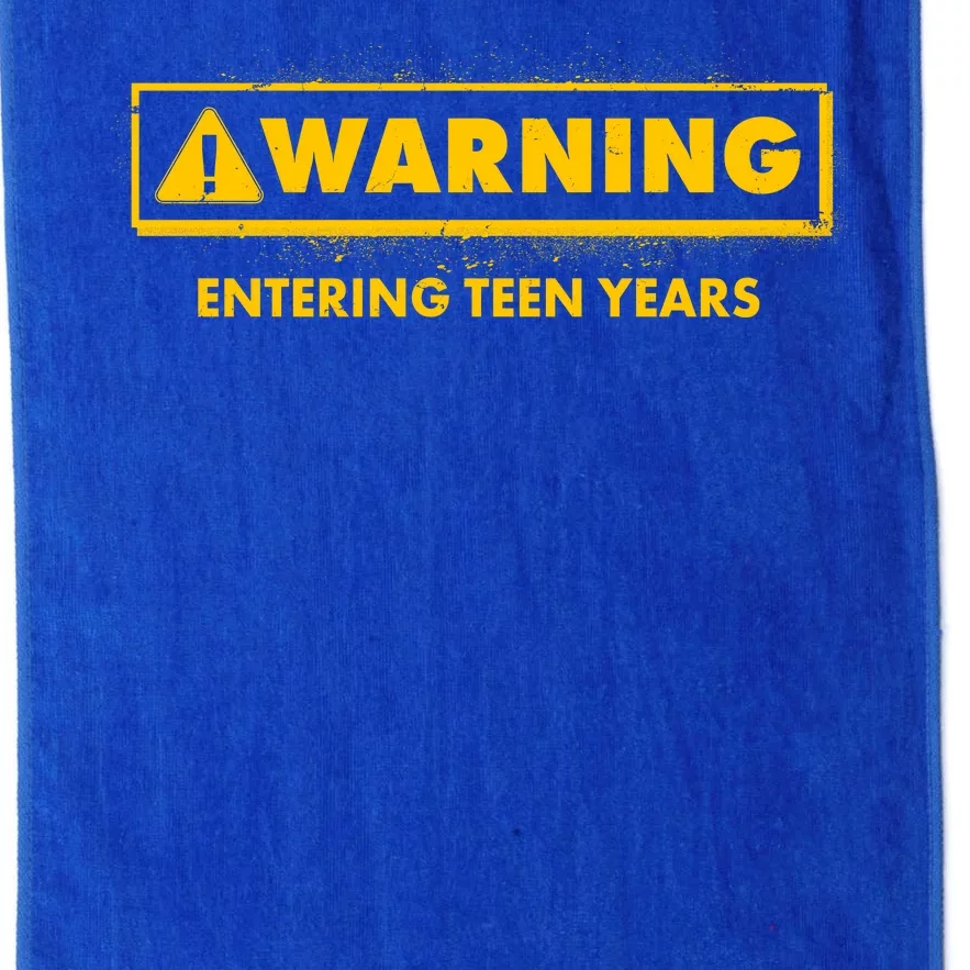 Funny Warning Entering Teen Years Platinum Collection Golf Towel