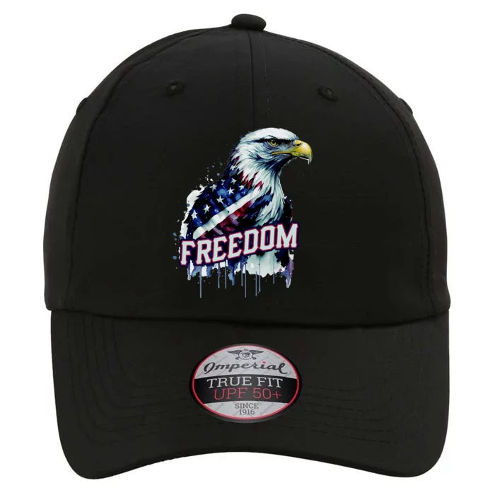 Freedom Watercolor Eagle With American Flag The Original Performance Cap