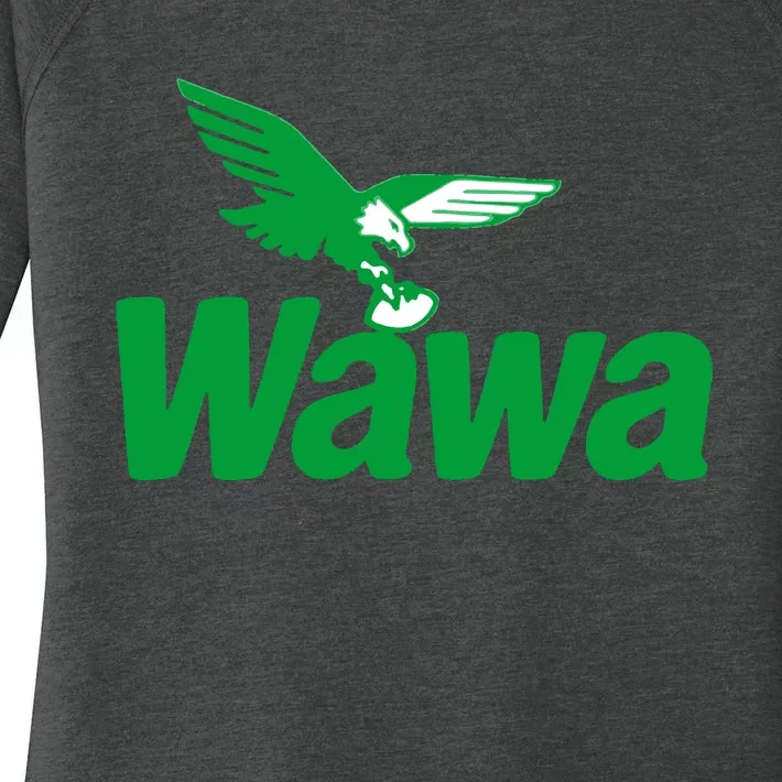 Funny Wawa Eagle Philadelphia Football Fan Women's Perfect Tri Tunic Long Sleeve Shirt