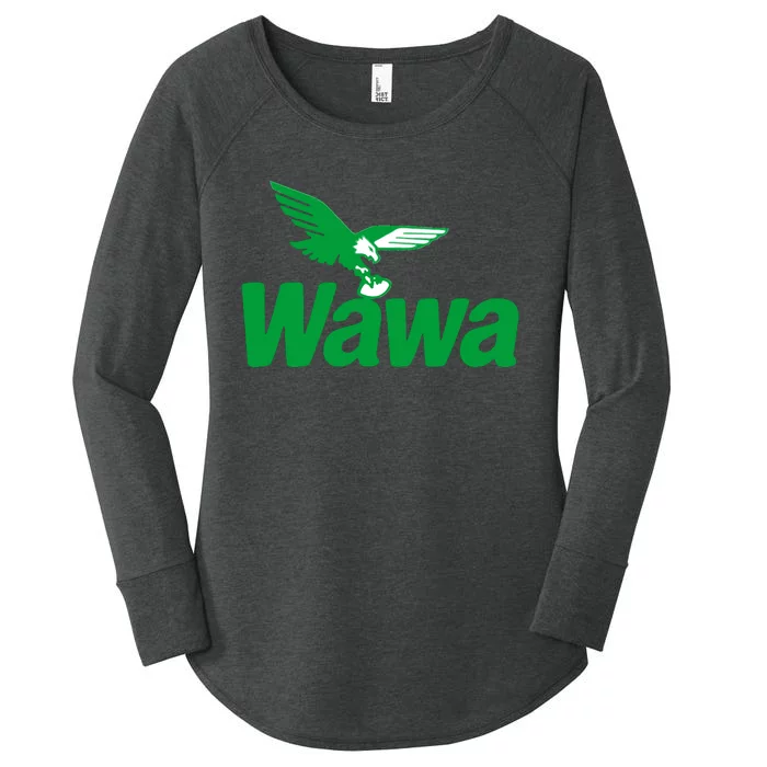 Funny Wawa Eagle Philadelphia Football Fan Women's Perfect Tri Tunic Long Sleeve Shirt