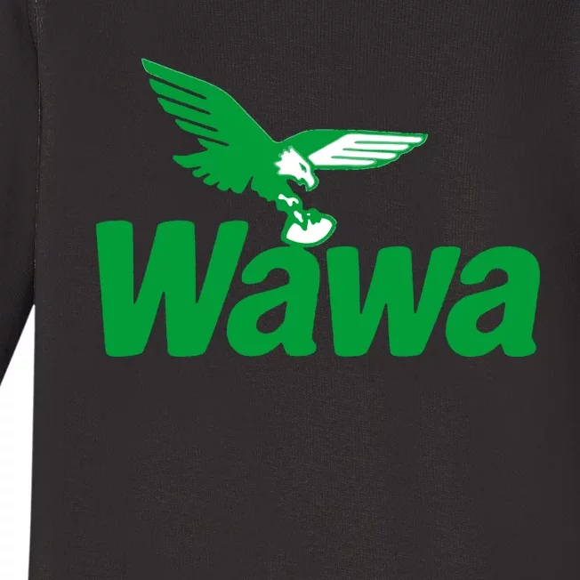 Funny Wawa Eagle Philadelphia Football Fan Baby Long Sleeve Bodysuit