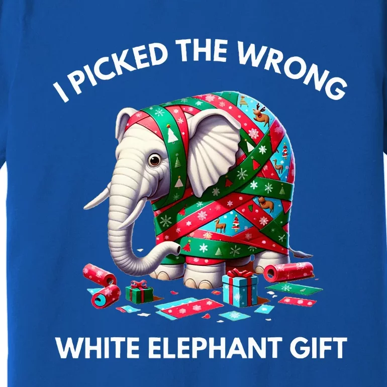 Funny White Elephant Gift Wrapped Elephant Dumb Gift Premium T-Shirt