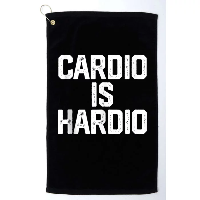 Funny Workout Exercise Joke Quote Novelty Platinum Collection Golf Towel