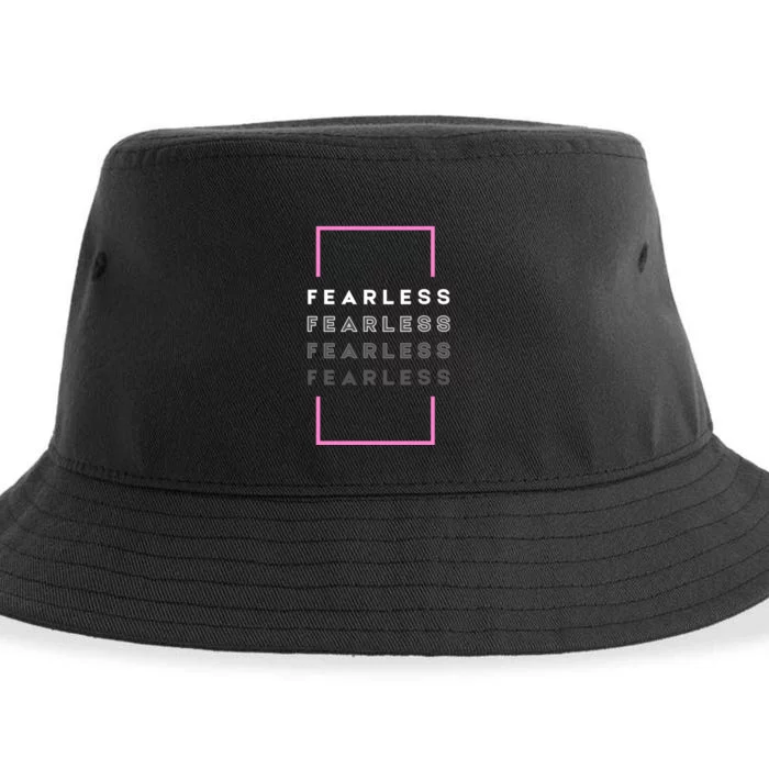 Fearless Woman. Empowering Courage. Ringless Not Worthless Sustainable Bucket Hat