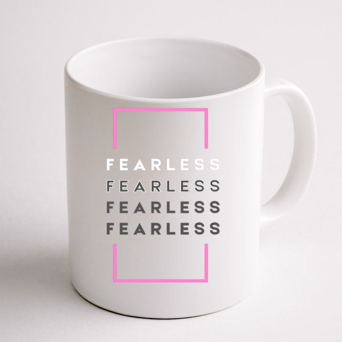 Fearless Woman. Empowering Courage. Ringless Not Worthless Front & Back Coffee Mug