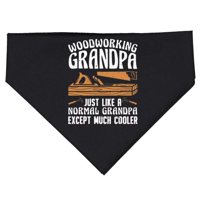 Funny Woodworking For Woodwork Grandpa Dad Woodworker USA-Made Doggie Bandana